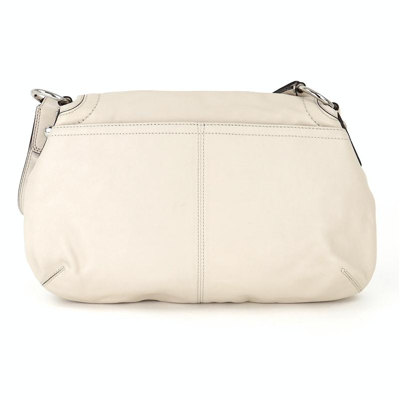 美品 コーチ ショルダーバッグ ワンショルダー ホワイト レザー 13729 COACH（コーチ） バッグ レディース ワンショルダー アイボリー レザー