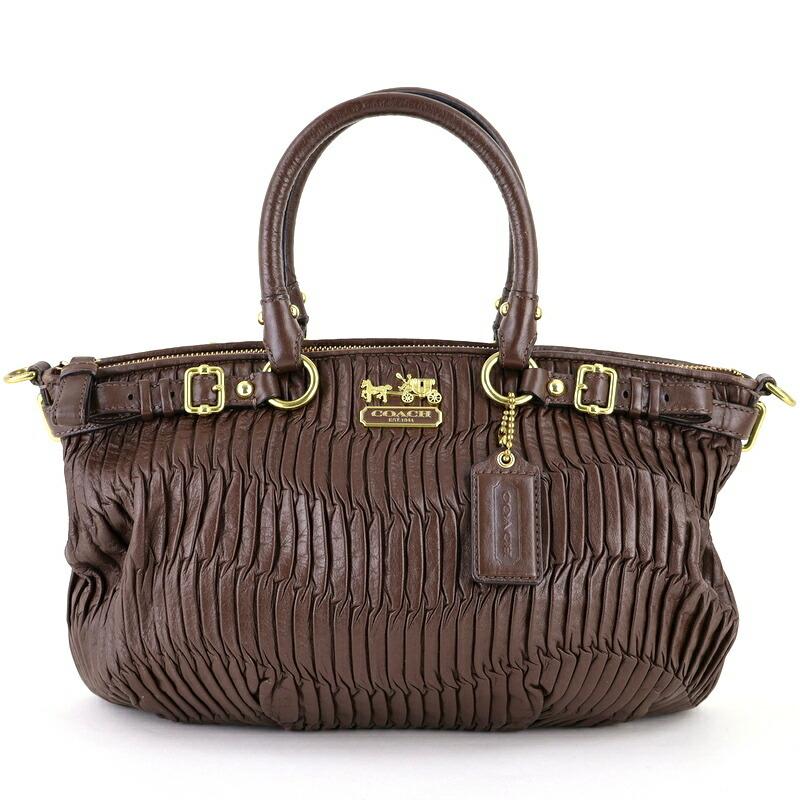 COACH（コーチ） バッグ ハンドバッグ ギャザードレザー 18620 ダーク