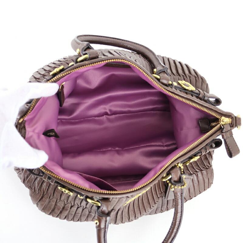 COACH（コーチ） バッグ ハンドバッグ ギャザードレザー 18620 ダーク