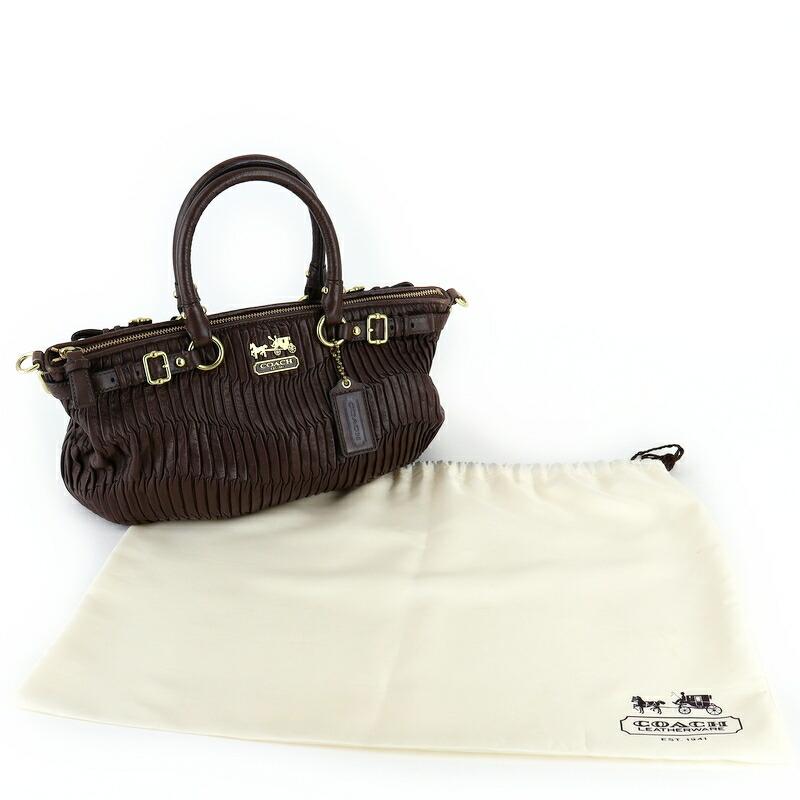 COACH（コーチ） バッグ ハンドバッグ ギャザードレザー 18620 ダーク