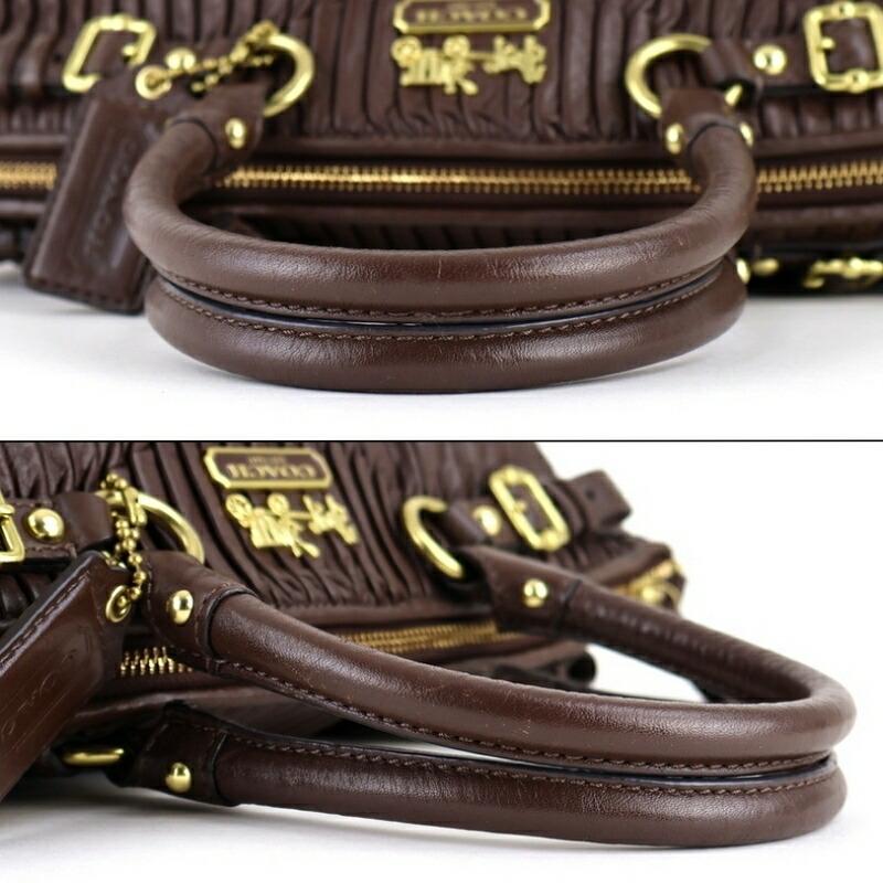 COACH（コーチ） バッグ ハンドバッグ ギャザードレザー 18620 ダーク