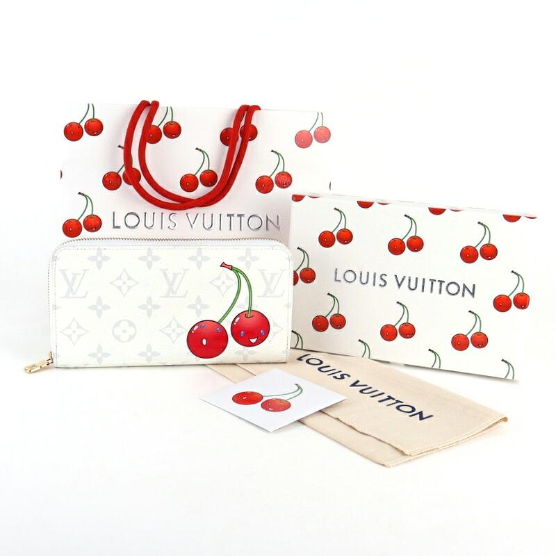 ジッピー・ウォレット ルイヴィトン LV×TM モノグラムチェリー