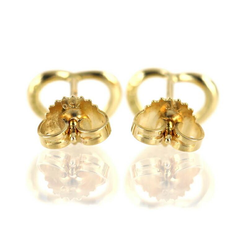 Elsa Peretti ティファニー ピアス レディース オープンハート 18k 18