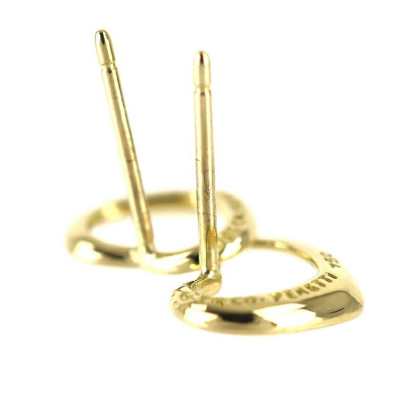Elsa Peretti ティファニー ピアス レディース オープンハート 18k 18