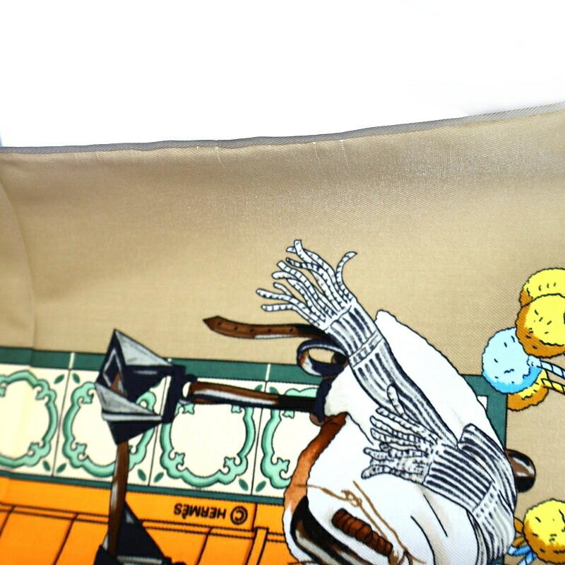 HERMES（エルメス） スカーフ レディース ベージュ系 カレ90 王立