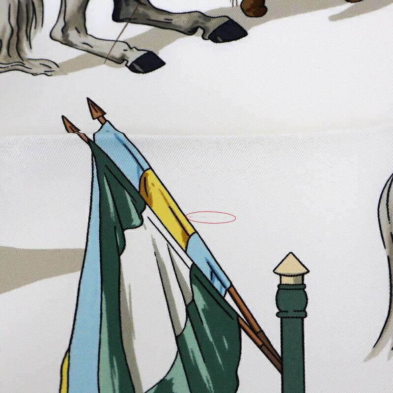 HERMES（エルメス） スカーフ レディース ベージュ系 カレ90 王立