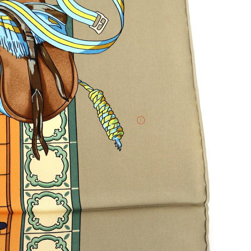 HERMES（エルメス） スカーフ レディース ベージュ系 カレ90 王立