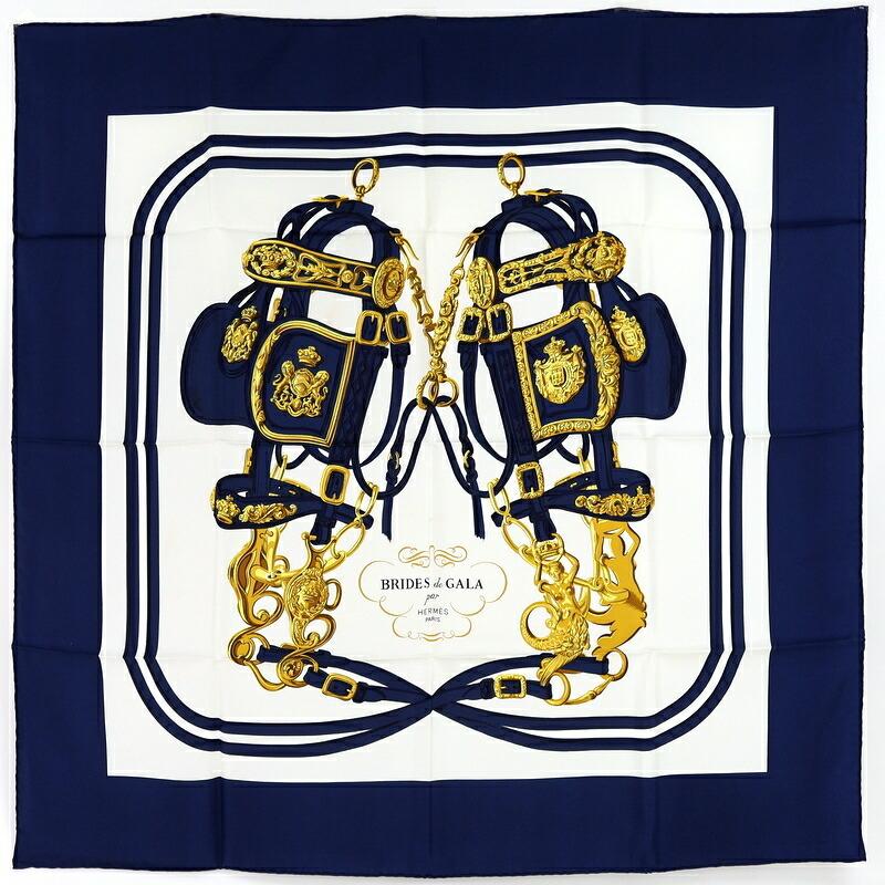 HERMÈS ブリッド・ドゥ・ガラ スカーフ 式典用の馬勒ピンク HERMES（エルメス） カレ90 スカーフ ブリッド・ドゥ・ガラ BRIDES de