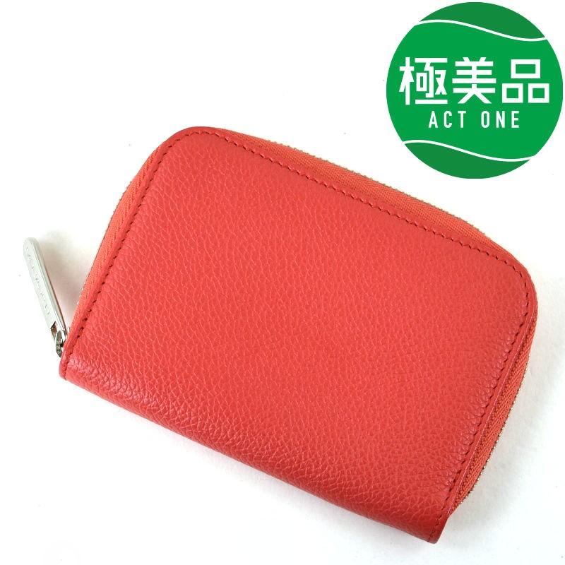 モラビト レザー コインケース コンパクト財布 オレンジ系 レディース アクトワン Y Act One 通販 Yahoo ショッピング