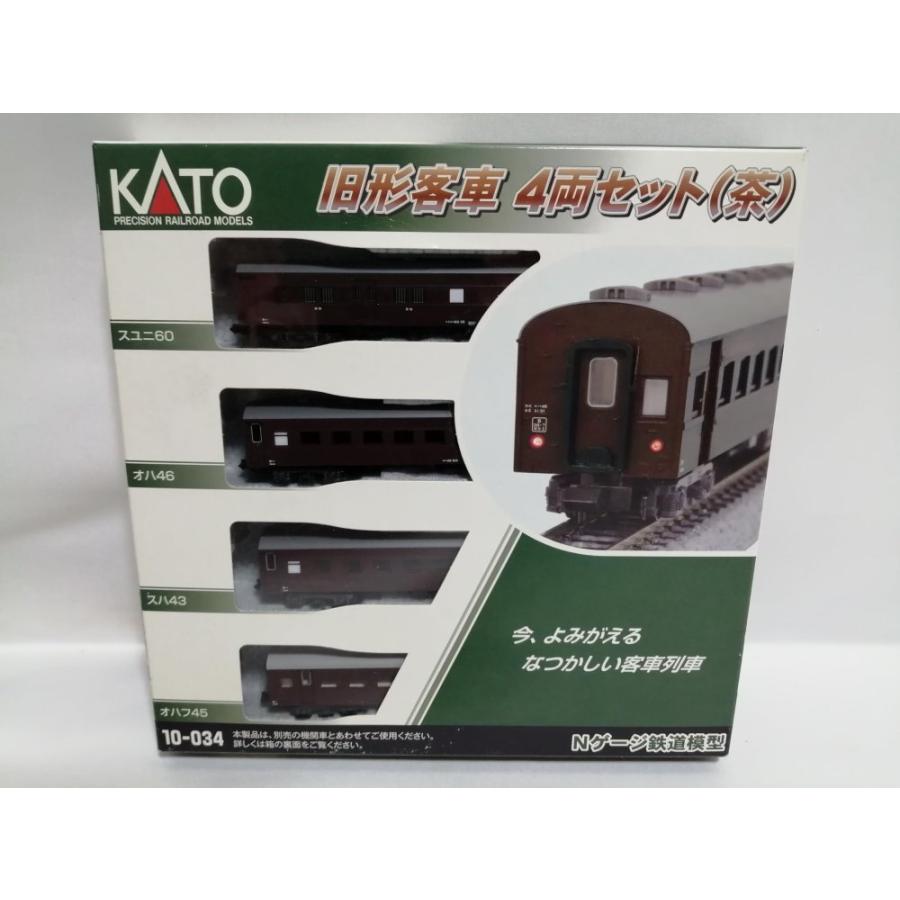 KATO Nゲージ 旧形客車 4両セット 茶 10-034 鉄道模型 男女両用 客車