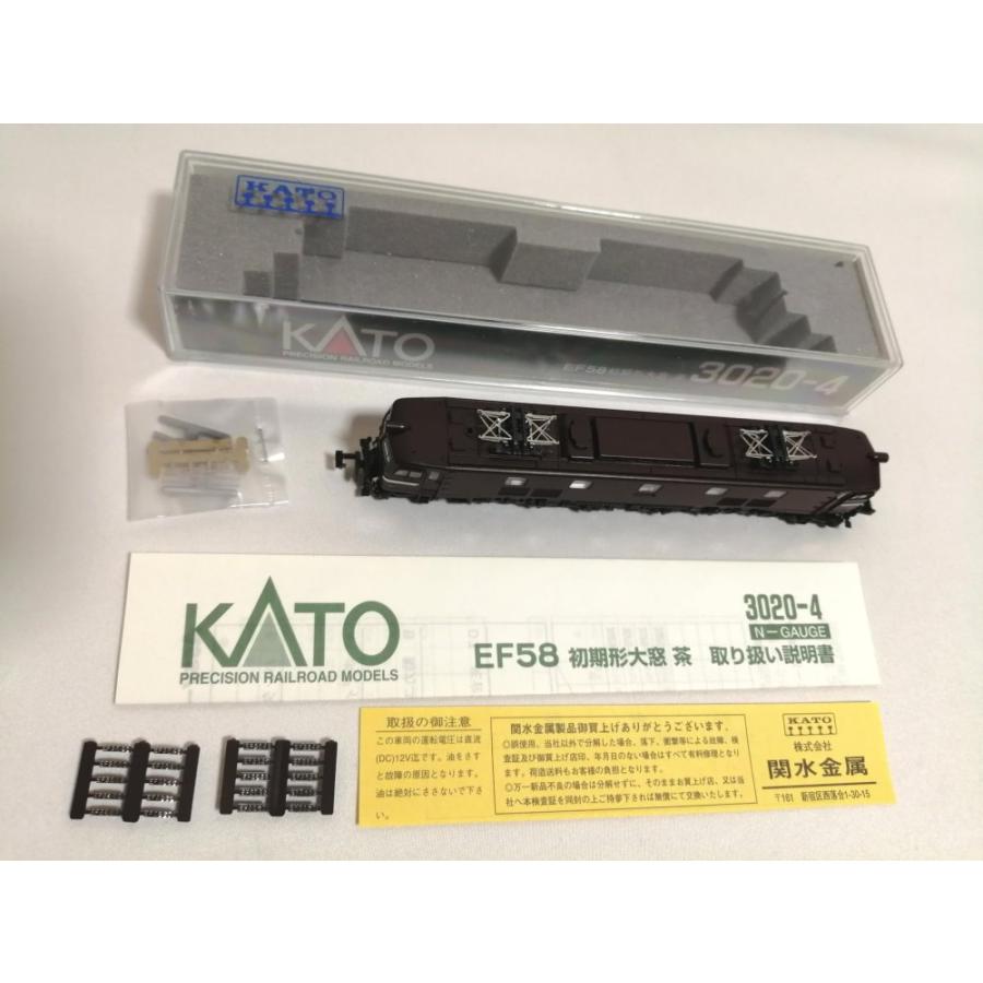3020-4 EF58 大窓 茶　動作確認済み KATO EF58 初期形大窓 茶 品番:3020-4 カトー | NGaugeJP - 横濱模型