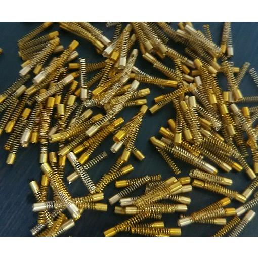 集電用スプリング 長さ15mm密着仕様 リン青銅 20本セット 集電用スプリング 長さ15mm密着仕様 リン青銅 20本セット