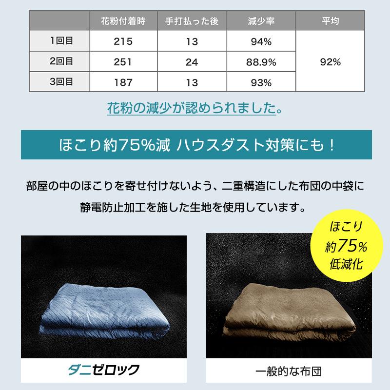 カバーセット シングル 3点 防ダニ ダニゼロック.S.P ストライプ柄 ベッド用 カバー3点セット | ブランド登録なし | 15