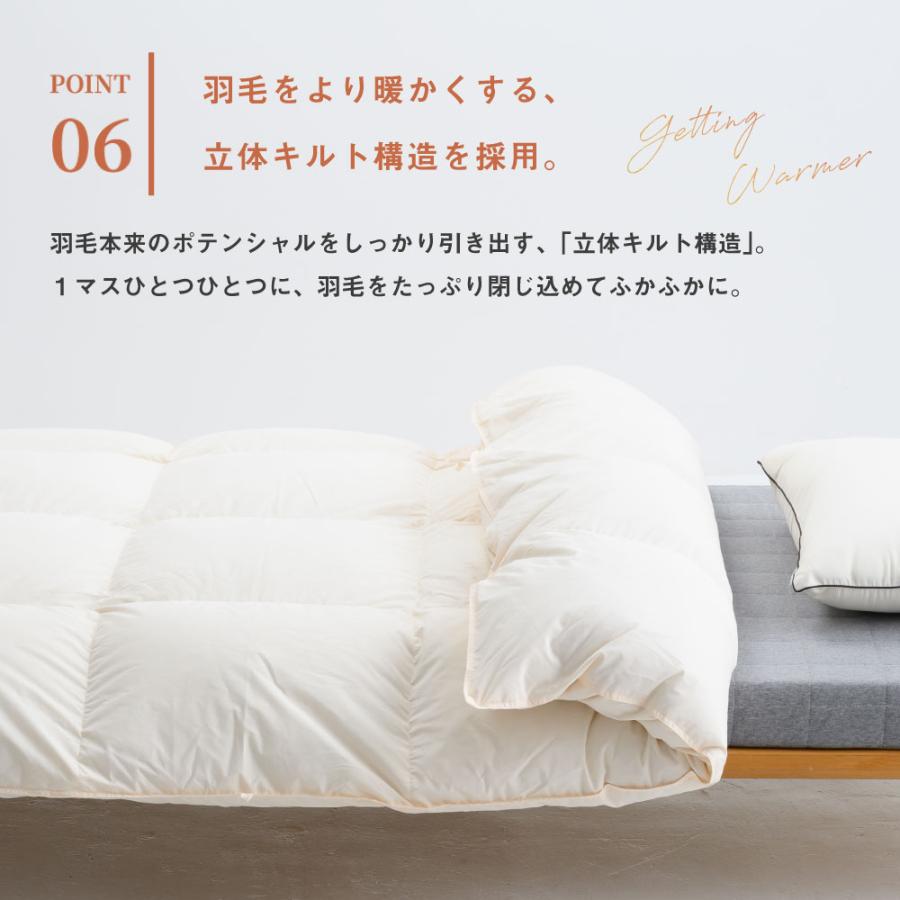 羽毛掛け布団 羽毛布団 リサイクルダウン ダブルサイズ 190×210cm 日本