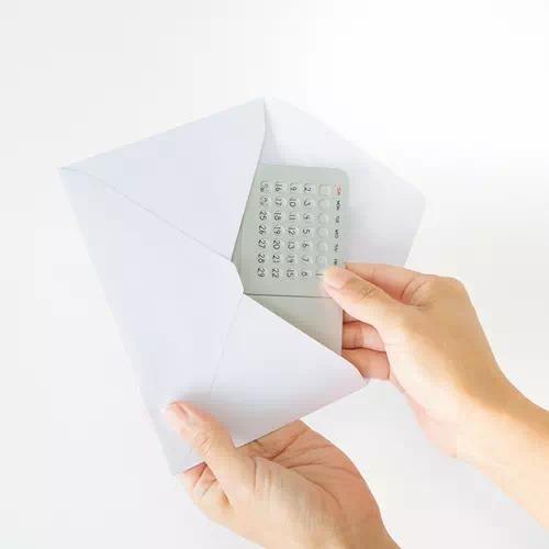 アルミ万年カレンダー 卓上 デスク アルミ スライド シート