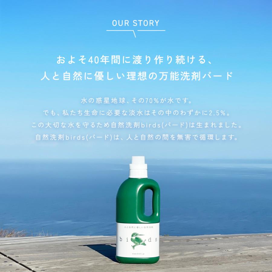 自然洗剤birds(バード) 詰替えパック 750ml : こだわり・ほんものSHOP