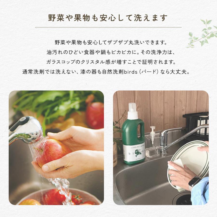 自然洗剤birds(バード) 詰替えパック 750ml : こだわり・ほんものSHOP