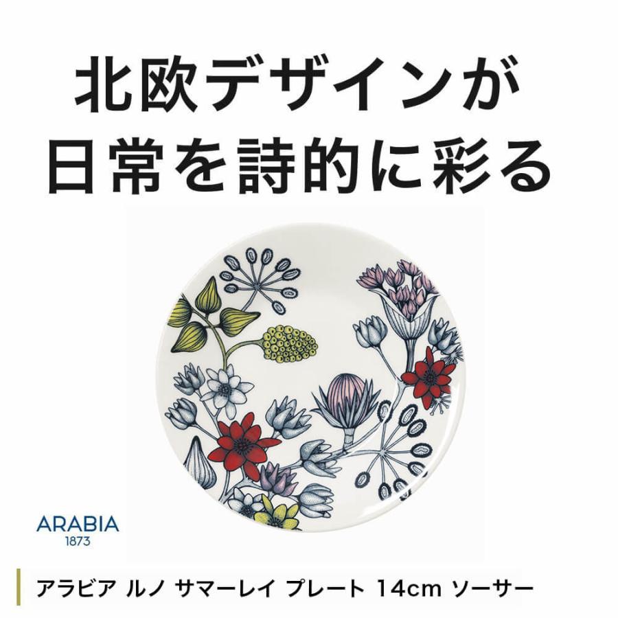 ARABIA（アラビア） ルノ サマーレイ プレート14cm ソーサー 北欧