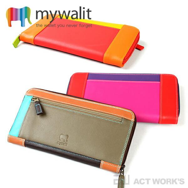 全4色 mywalit ラウンドジップ長財布 ジップラウンドパース ジッパー ロングウォレット レザー 皮革 札入れ カードケース イタリア マイウォリット | MYWALIT