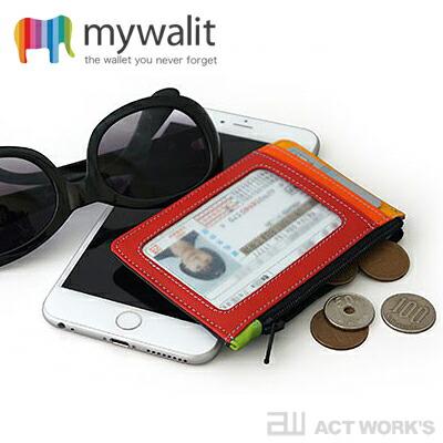 MYWALIT 全6色 クレジットカードホルダー＆コインパース My1206 小銭 