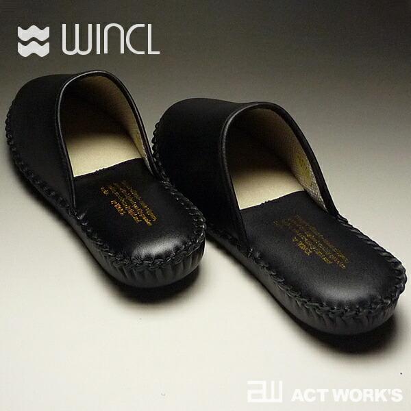 全4色 WINCL レザースリッパ 前閉じタイプ S-LLサイズ #7005 ウィンクル シンプル 室内 リビング オフィス 事務所 Slippers ルームシューズ ステアレザー |  | 03