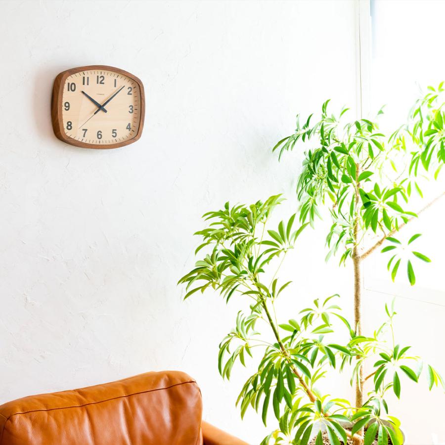《全2色》CHAMBRE 電波時計 アールスクエア クロック R-SQUARE CLOCK【シャンブル デザイン雑貨 壁掛け時計 interzero インターゼロ ウォールクロック】 | ブランド登録なし | 12