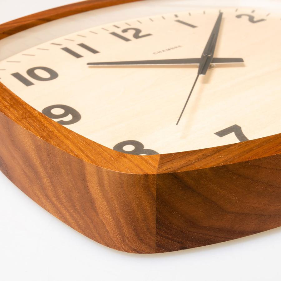 《全2色》CHAMBRE 電波時計 アールスクエア クロック R-SQUARE CLOCK【シャンブル デザイン雑貨 壁掛け時計 interzero インターゼロ ウォールクロック】 | ブランド登録なし | 02