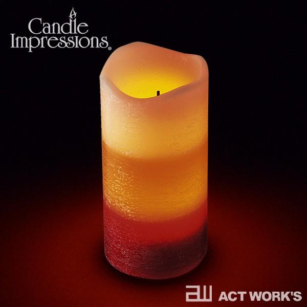 Candle Impressions フレームレスキャンドル -3色レイヤータイプ- カレント LEDキャンドル キャンドルインプレッションズ アウトドア 子供 ペット | 