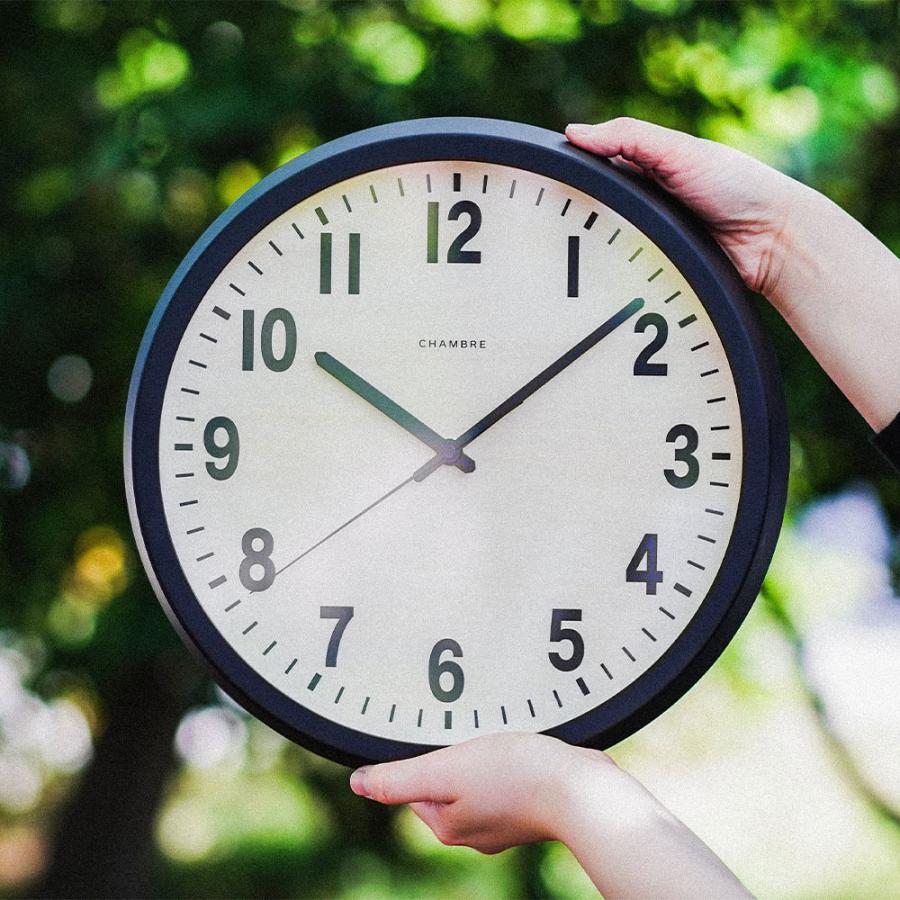 《全3色》CHAMBRE 電波時計 パブリック クロック PUBLIC CLOCK【シャンブル デザイン雑貨 壁掛け時計 インテアリア interzero インターゼロ ウォールクロック】 | ブランド登録なし | 19