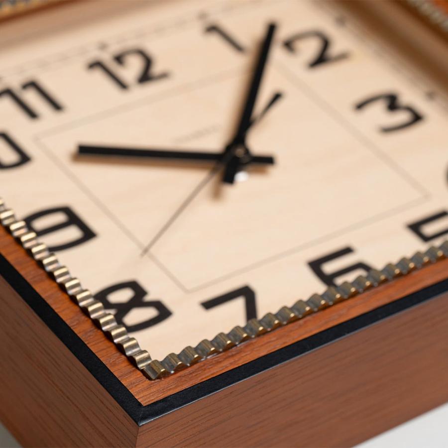 《全2色》CHAMBRE ブラスレクタングルクロック -ソリッド- BRASS RECTANGLE CLOCK -Solid -【シャンブル 壁掛け時計 interzero インターゼロ ウォールクロック】 | ブランド登録なし | 14