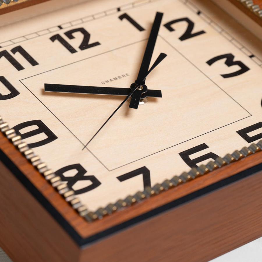 《全2色》CHAMBRE ブラスレクタングルクロック -ソリッド- BRASS RECTANGLE CLOCK -Solid -【シャンブル 壁掛け時計 interzero インターゼロ ウォールクロック】 | ブランド登録なし | 15