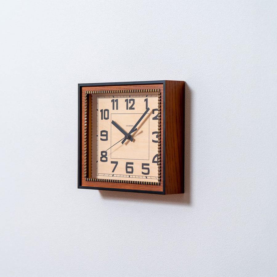 《全2色》CHAMBRE ブラスレクタングルクロック -ソリッド- BRASS RECTANGLE CLOCK -Solid -【シャンブル 壁掛け時計 interzero インターゼロ ウォールクロック】 | ブランド登録なし | 17