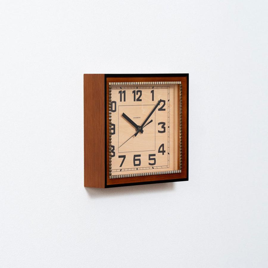 《全2色》CHAMBRE ブラスレクタングルクロック -ソリッド- BRASS RECTANGLE CLOCK -Solid -【シャンブル 壁掛け時計 interzero インターゼロ ウォールクロック】 | ブランド登録なし | 18