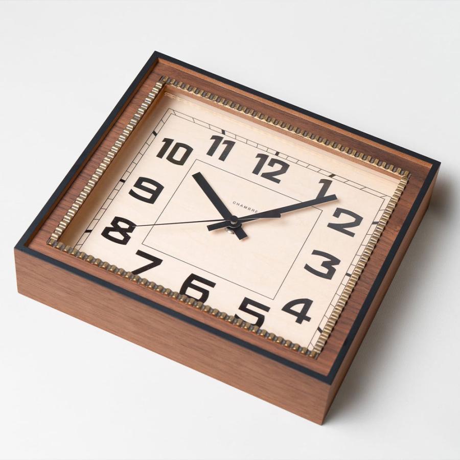 《全2色》CHAMBRE ブラスレクタングルクロック -ソリッド- BRASS RECTANGLE CLOCK -Solid -【シャンブル 壁掛け時計 interzero インターゼロ ウォールクロック】 | ブランド登録なし | 01