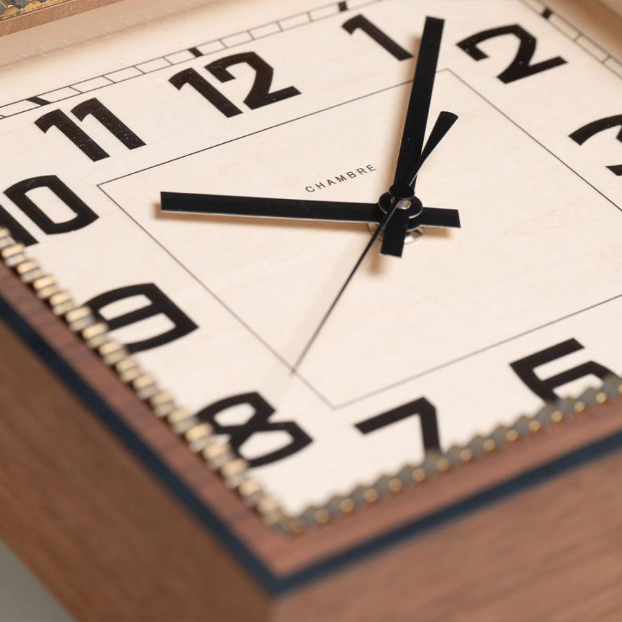 《全2色》CHAMBRE ブラスレクタングルクロック -ソリッド- BRASS RECTANGLE CLOCK -Solid -【シャンブル 壁掛け時計 interzero インターゼロ ウォールクロック】 | ブランド登録なし | 03
