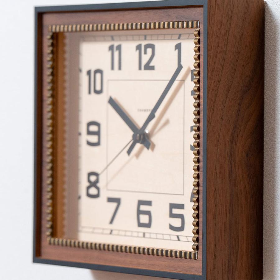 《全2色》CHAMBRE ブラスレクタングルクロック -ソリッド- BRASS RECTANGLE CLOCK -Solid -【シャンブル 壁掛け時計 interzero インターゼロ ウォールクロック】 | ブランド登録なし | 04