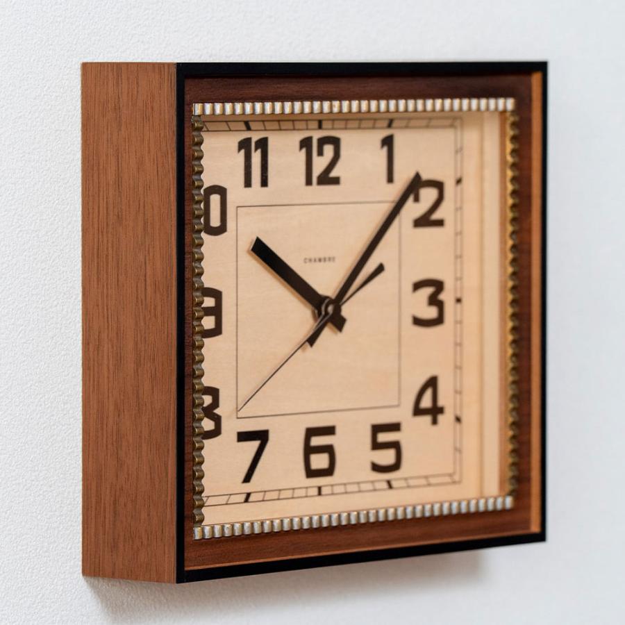 《全2色》CHAMBRE ブラスレクタングルクロック -ソリッド- BRASS RECTANGLE CLOCK -Solid -【シャンブル 壁掛け時計 interzero インターゼロ ウォールクロック】 | ブランド登録なし | 05