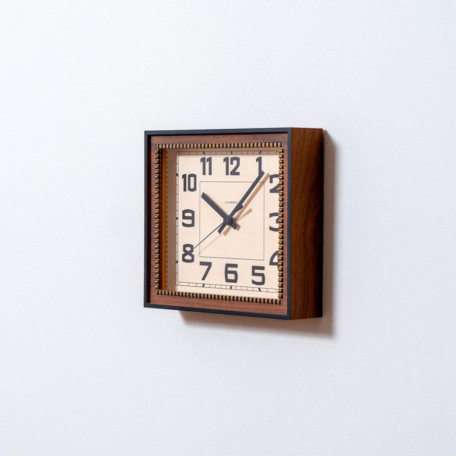 《全2色》CHAMBRE ブラスレクタングルクロック -ソリッド- BRASS RECTANGLE CLOCK -Solid -【シャンブル 壁掛け時計 interzero インターゼロ ウォールクロック】 | ブランド登録なし | 06