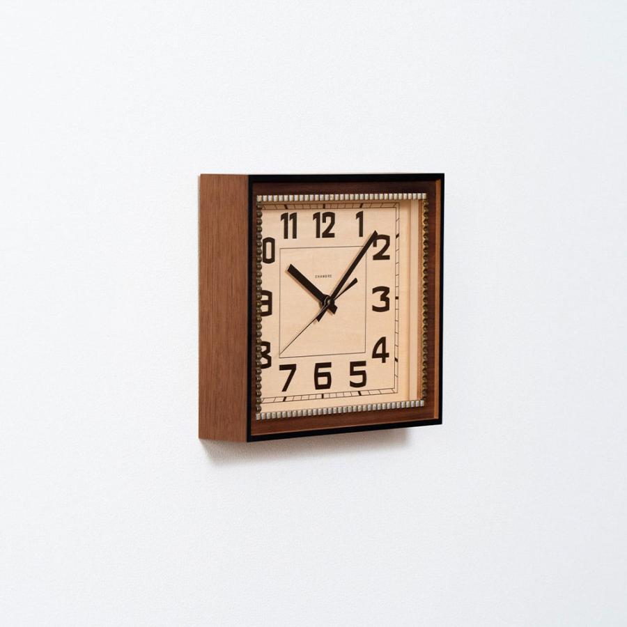 《全2色》CHAMBRE ブラスレクタングルクロック -ソリッド- BRASS RECTANGLE CLOCK -Solid -【シャンブル 壁掛け時計 interzero インターゼロ ウォールクロック】 | ブランド登録なし | 07