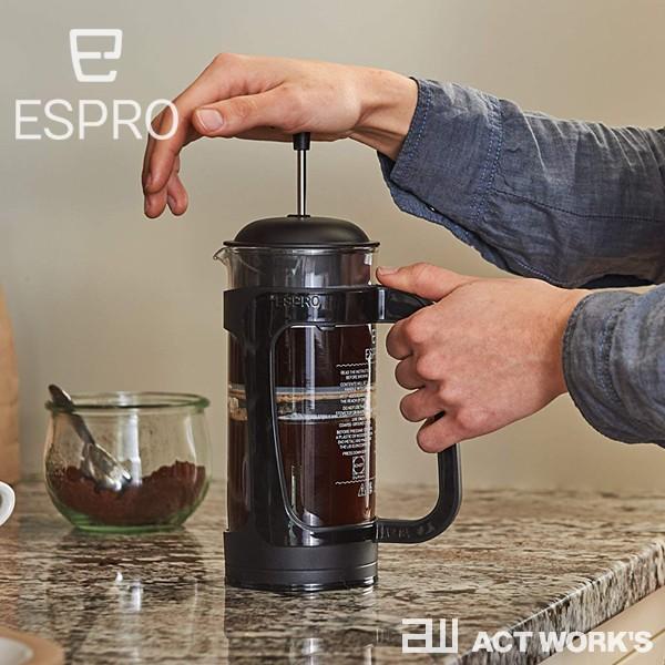 ESPRO コーヒープレス Press P3 ガラス＆プラスティック 530ml エスプロ フレンチプレス スペシャルティコーヒー 保温 真空