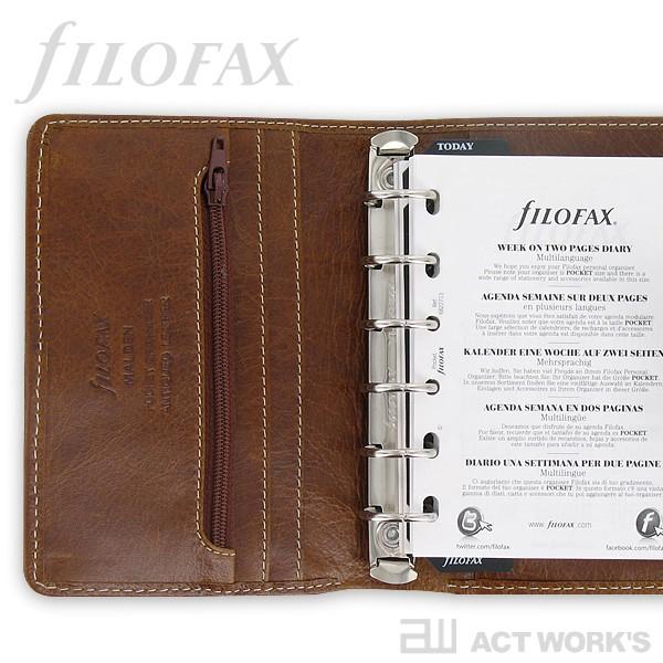 FILOFAX マルデン スモール システム手帳 Malden ファイロファックス スケジュール帳 システム手帳 メモ帳 ミニ6｜actworksplus｜04