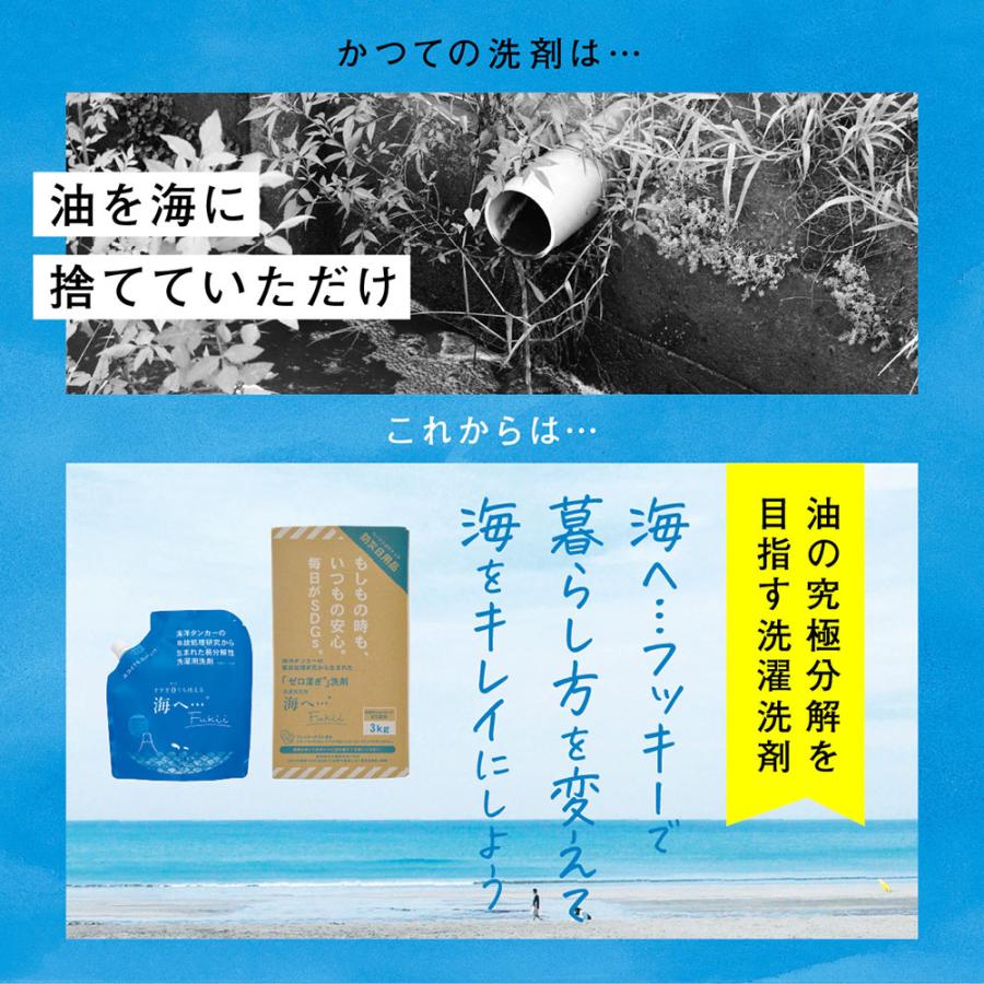 洗濯洗剤 海へ…Fukii 詰替パック380g 2個セット【洗濯用洗剤 詰め替え用 ランドリー洗剤 人気 ギフト 新生活 日本製 シンプル ブランド】 | がんこ本舗 | 01