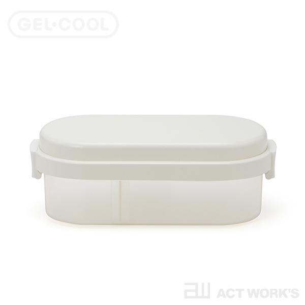 GEL-COOL plus dome M クリアランチボックス 保冷剤一体型ランチボックス 三好製作所 ジェルクール お弁当箱 ドーム型 小判型 保冷材 日本製 | GEL-COOL | 01