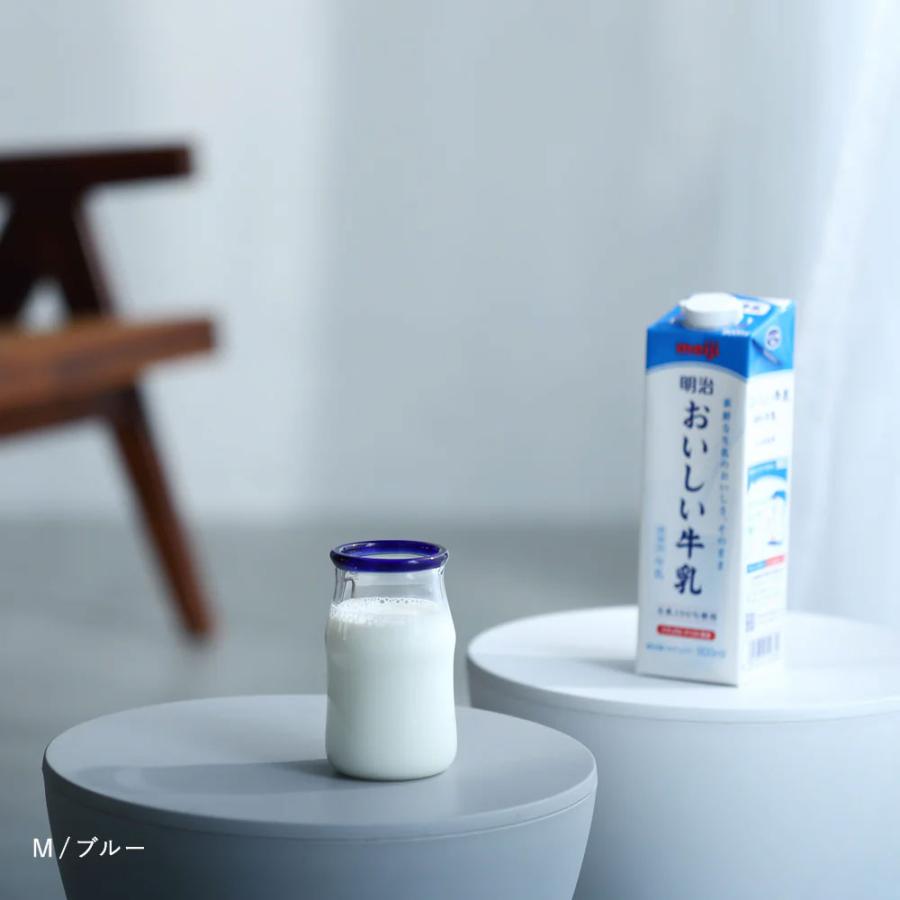 《全2色》Gyuu M（容量300ml）牛乳瓶をオマージュしたグラス【 ideaco イデアコ デザイン雑貨 インテリア 北欧  ギュー S M グラス ガラスカップ フリーカップ】 | ideaco | 08
