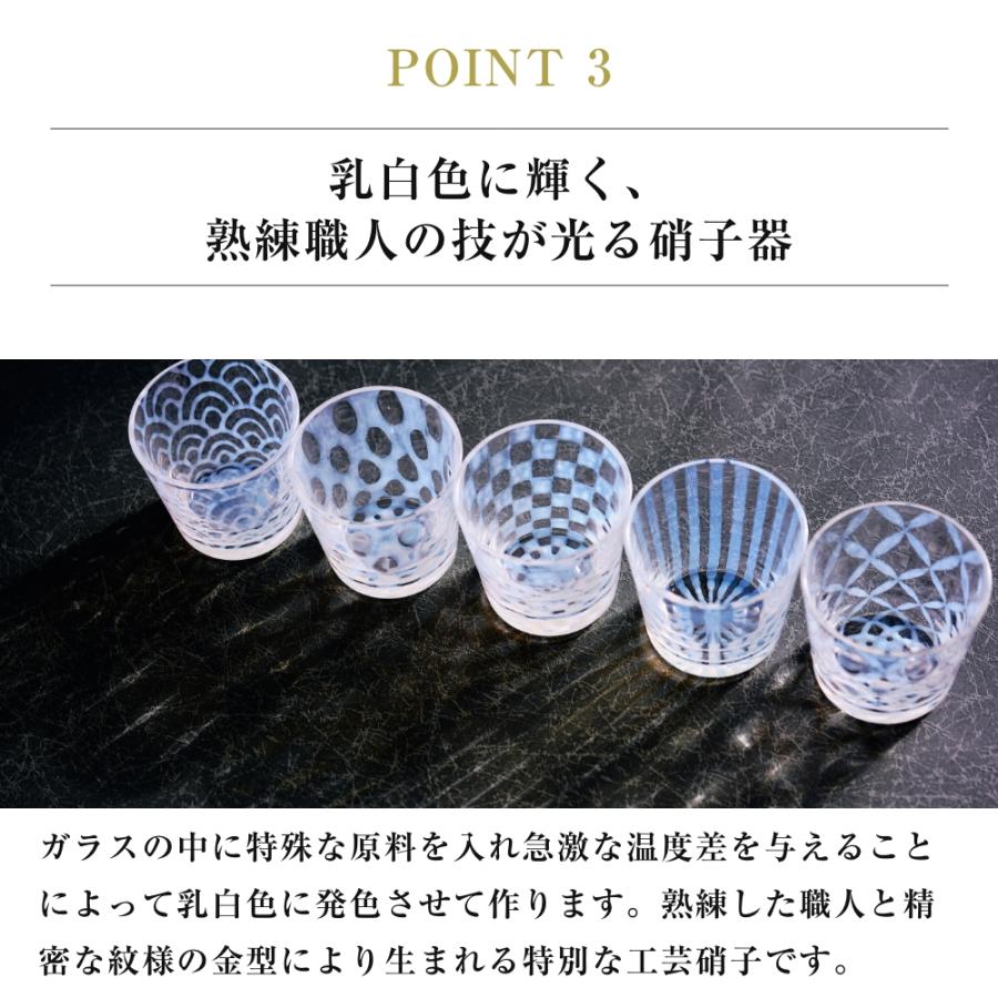 廣田硝子 大正浪漫 そば猪口 五客揃え そば猪口 カップ 来客用 セット