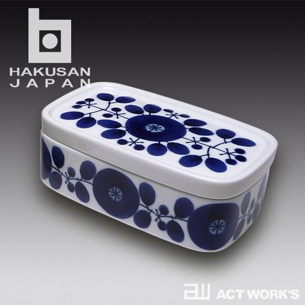 白山陶器 BLOOM バターケース ブルーム 白磁 波佐見焼  朝食 ストッカー 保存容器 小物入れ アクセサリー収納 リース ブーケ | 白山陶器 | 01