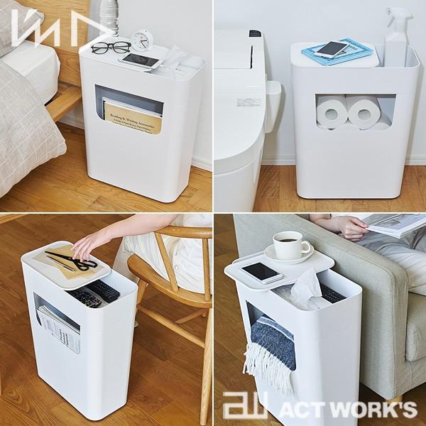 I'mD ENOTS サイドワゴン サイドテーブル＆収納ボックス  岩谷マテリアル エノッツ ストレージ ゴミ箱 | I’mD | 03