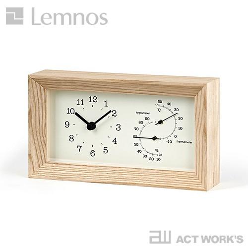 LEMNOS FRAME 温湿度計付き置き時計 タカタレムノス 温度計 湿度計 フレーム