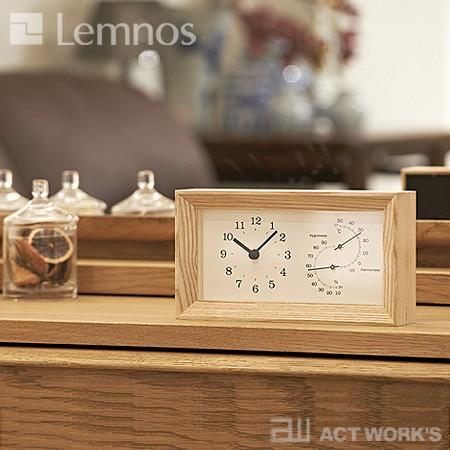 LEMNOS FRAME 温湿度計付き置き時計 タカタレムノス 温度計 湿度計 フレーム |  | 01