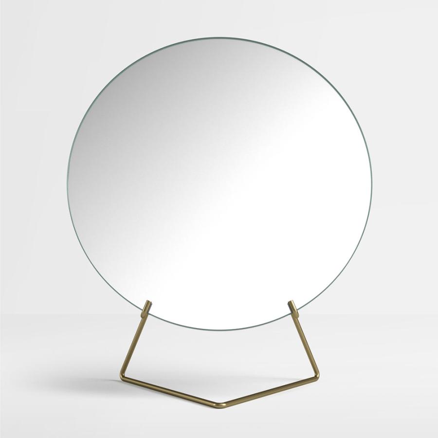 MOEBE ムーベ スタンディングミラー Φ30 (ブラス) ノマド NOMAD 卓上ミラー スタンドミラー 鏡 北欧インテリア モダン シンプル プレゼント 贈り物 おしゃれ | MOEBE | 01
